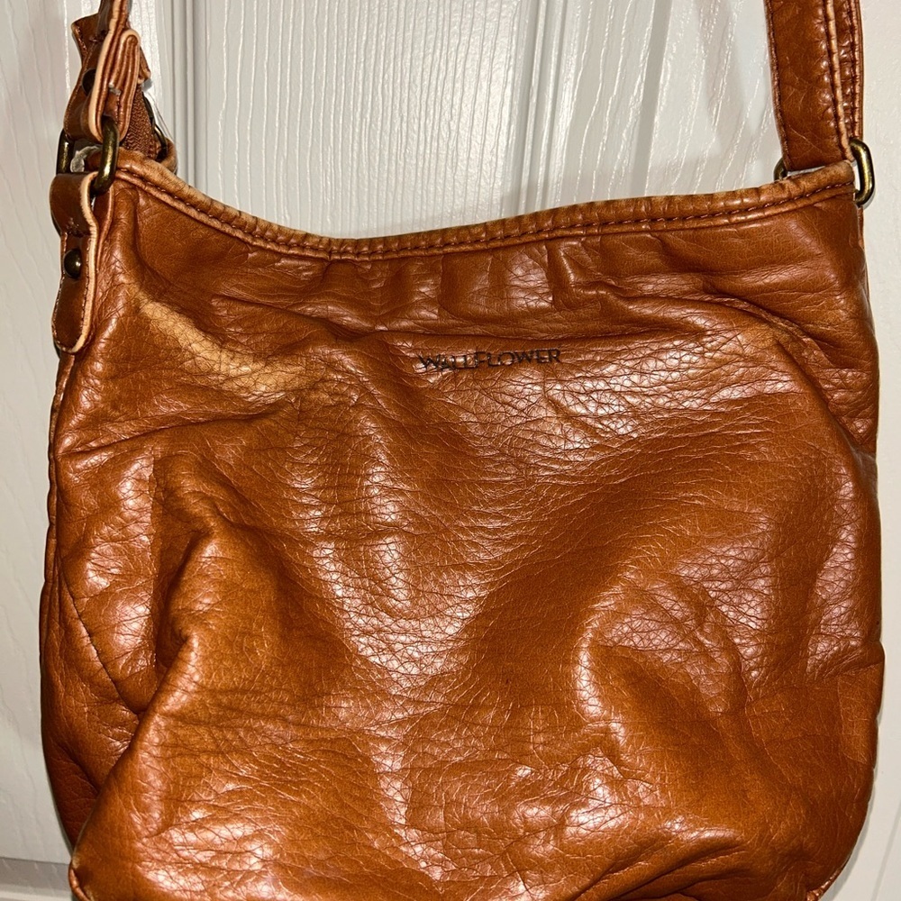 Wallflower Brown Patterned Leather Shoulder Bag - Picture 2 of 2